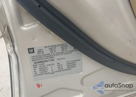 2011 Buick Enclave 1Xl z USA, uszkodzony, nr VIN 5GAKRBEDXBJ171035